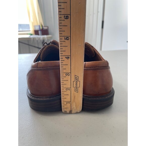 Johnston and Murphy Lace Up Dress Shoes Size 8.5 Brown Leather Classic Oxford main image 4